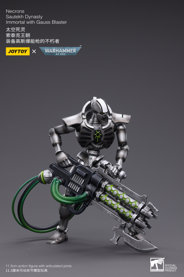 Joy Toy WH40K-Necrons Sautekh Dynasty Immortal with Gauss Blaster | 6973130374768