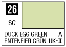 GSI Creos Mr. Color 26 - Duck Egg Green (Semi-Gloss/Aircraft)(4973028716245) | 4973028716245