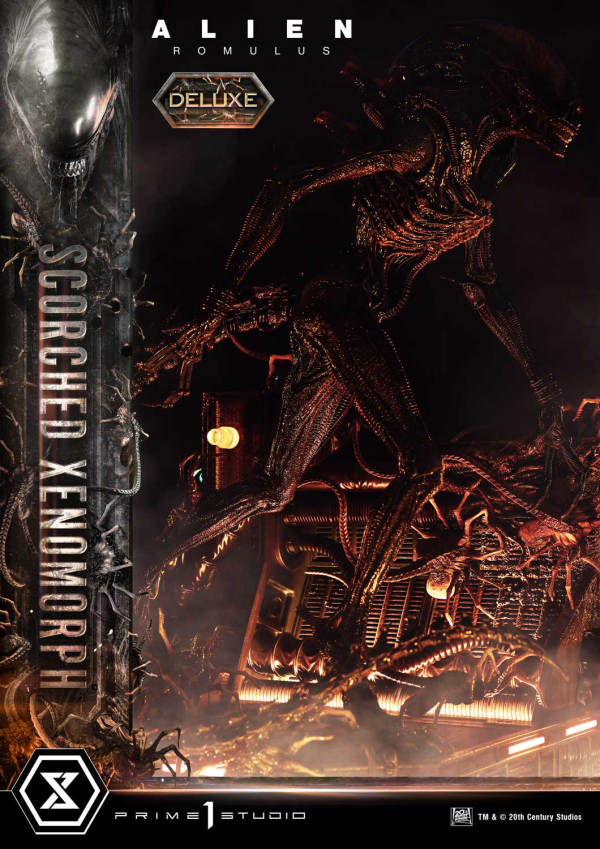 Prime 1 Studio Museum Masterline XL Alien: Romulus Scorched Xenomorph Deluxe Bonus Version | 4582647121875