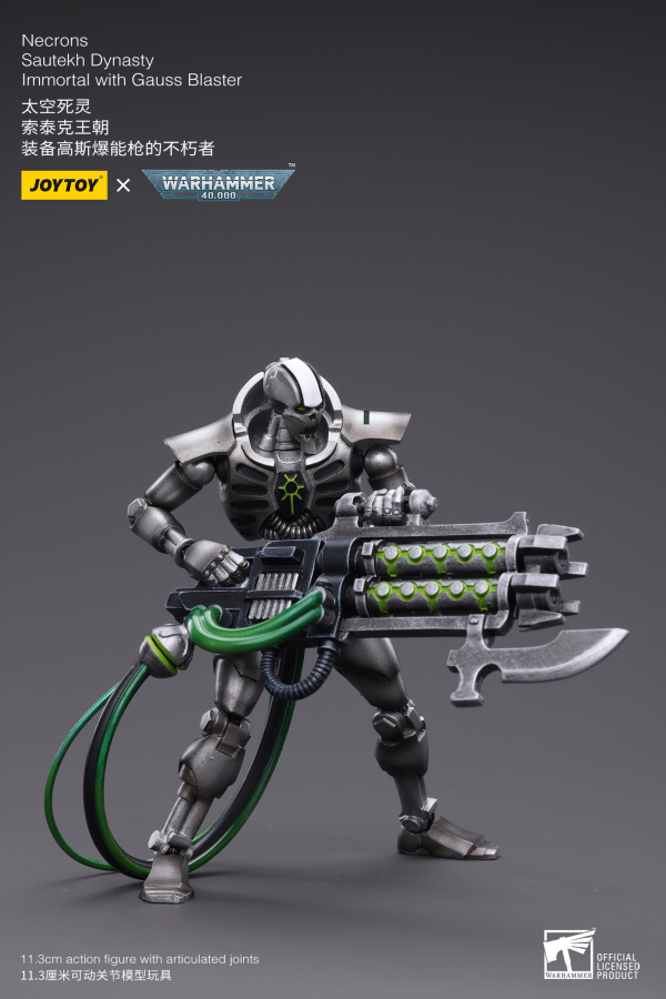 Joy Toy WH40K-Necrons Sautekh Dynasty Immortal with Gauss Blaster | 6973130374768
