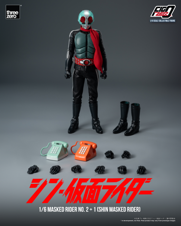threezero SHIN MASKED RIDER - FigZero 1/6 Masked Rider No.2+1 (SHIN MASKED RIDER) | 4895250812376