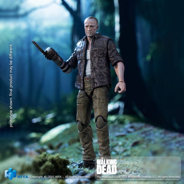 HIYA TOYS Exquisite Mini Series 1/18 Scale 4 Inch The Walking Dead Merle Action Figure(6957534204692)(6957534204692)