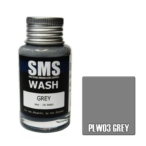 The Scale Modellers Supply (SMS) Wash GREY 30ml | 707959821617