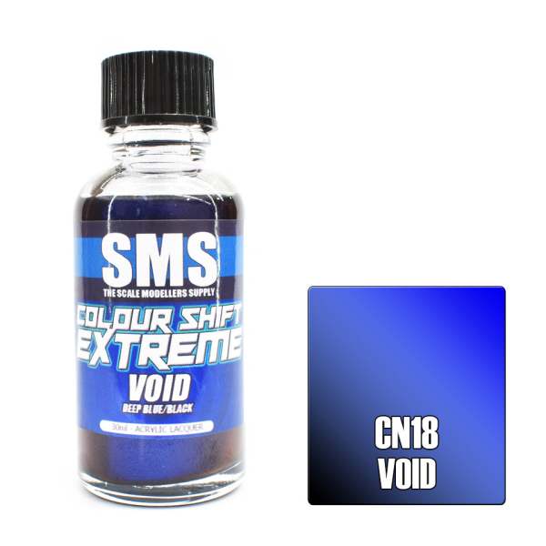 The Scale Modellers Supply (SMS) Colour Shift Extreme VOID (DEEP BLUE/BLACK) 30ml | 744109799327