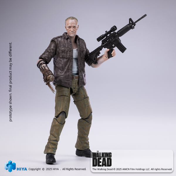 HIYA TOYS Exquisite Mini Series 1/18 Scale 4 Inch The Walking Dead Merle Action Figure(6957534204692)(6957534204692)