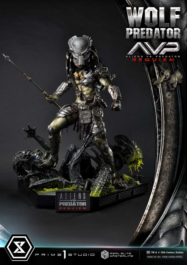 Prime 1 Studio Real Elite Masterline Aliens vs. Predator: Requiem Wolf Predator DX Bonus Version | 4582647121646