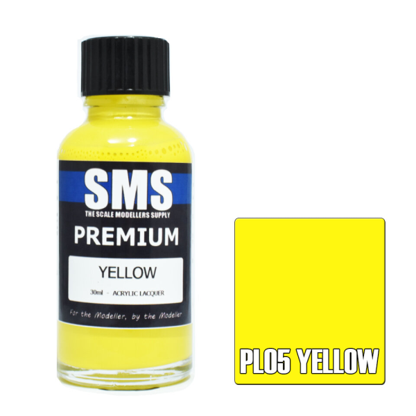 The Scale Modellers Supply (SMS) Premium YELLOW 30ml | 707959820863