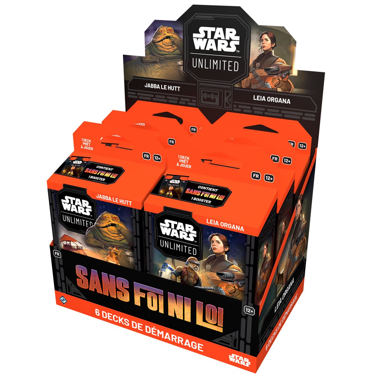 Star Wars: Unlimited - A Lawless Time (Sans Foi Ni Loi) Spotlight Deck Display (6 Decks) - French Edition