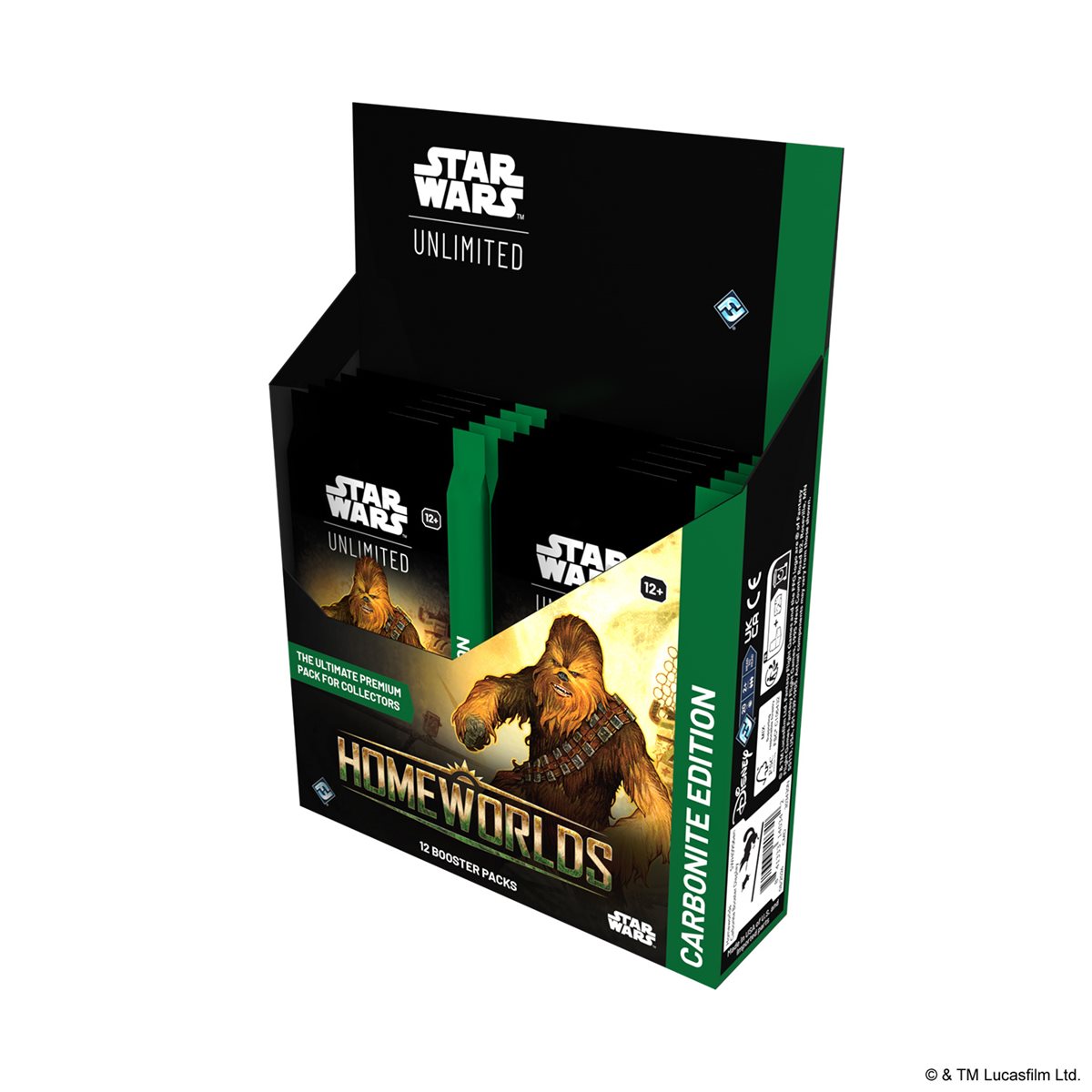 Star Wars: Unlimited - Homeworlds Carbonite Booster Display (12 Packs)