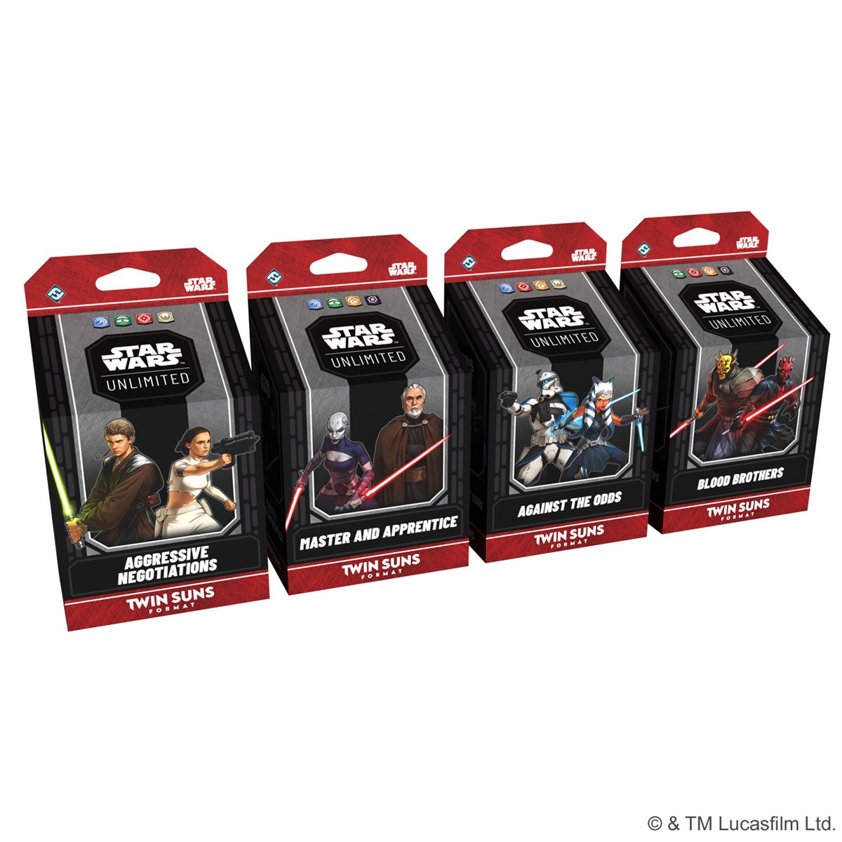 Star Wars: Unlimited - Twin Suns Deck Display 2026 (4 Decks)