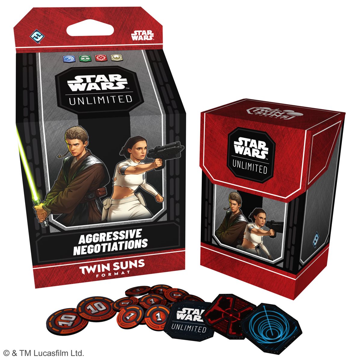 Star Wars: Unlimited - Twin Suns Deck Display 2026 (4 Decks)