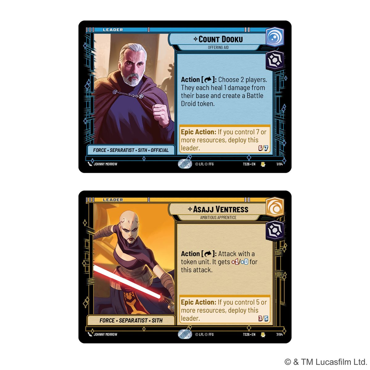 Star Wars: Unlimited - Twin Suns Deck Display 2026 (4 Decks)