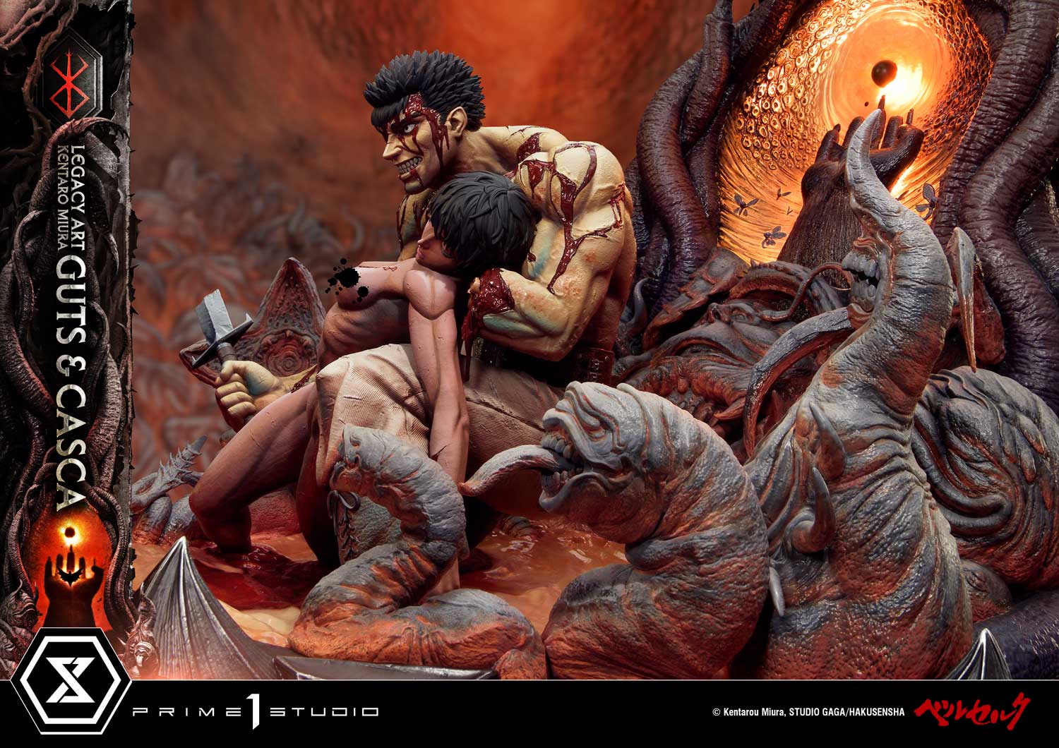 Legacy Art "Kentaro Miura" Berserk Guts & Casca Bonus Version
