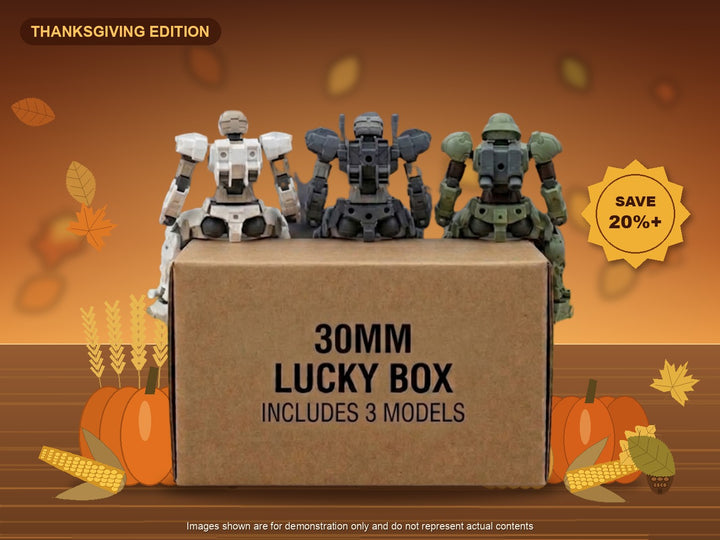 30MM Lucky Box Thanksgiving Edition - includes 3 30 Minutes Missions kits, save 20% or more