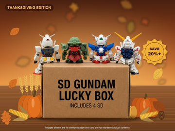 SD Gundam Lucky Box Thanksgiving Edition - includes 4 SD Gundam kits, save 20% or more