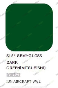 Mr Hobby Mr Color Spray - S124 Dark Green Mitsubishi (Semi-Gloss/Aircraft) | 4973028928730