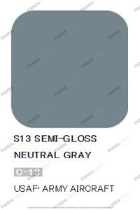 Mr Hobby Mr Color Spray - S13 Neutral Gray (Semi-Gloss/Aircraft) | 4973028835427