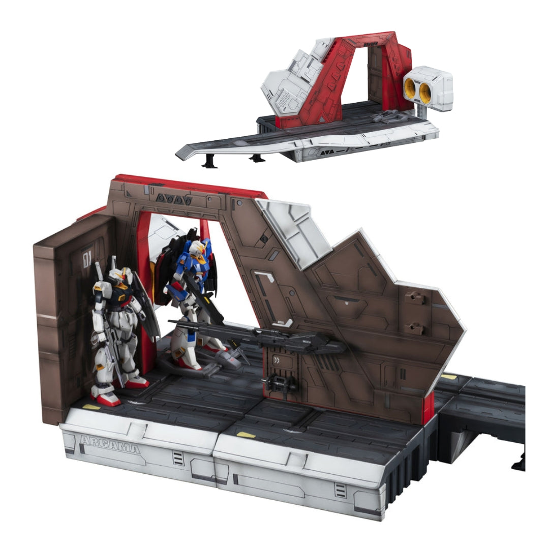 MegaHouse Realistic Model Series: MOBILE SUIT Z GUNDAM (1/144 HG series) Nahel Argama catapult deck 40th Anniversary Edition | 4535123845406