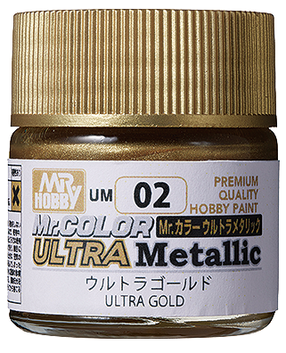 Mr Hobby Mr. Color Ultra Metallic Series - UM02 Ultra Gold | 4973028431131