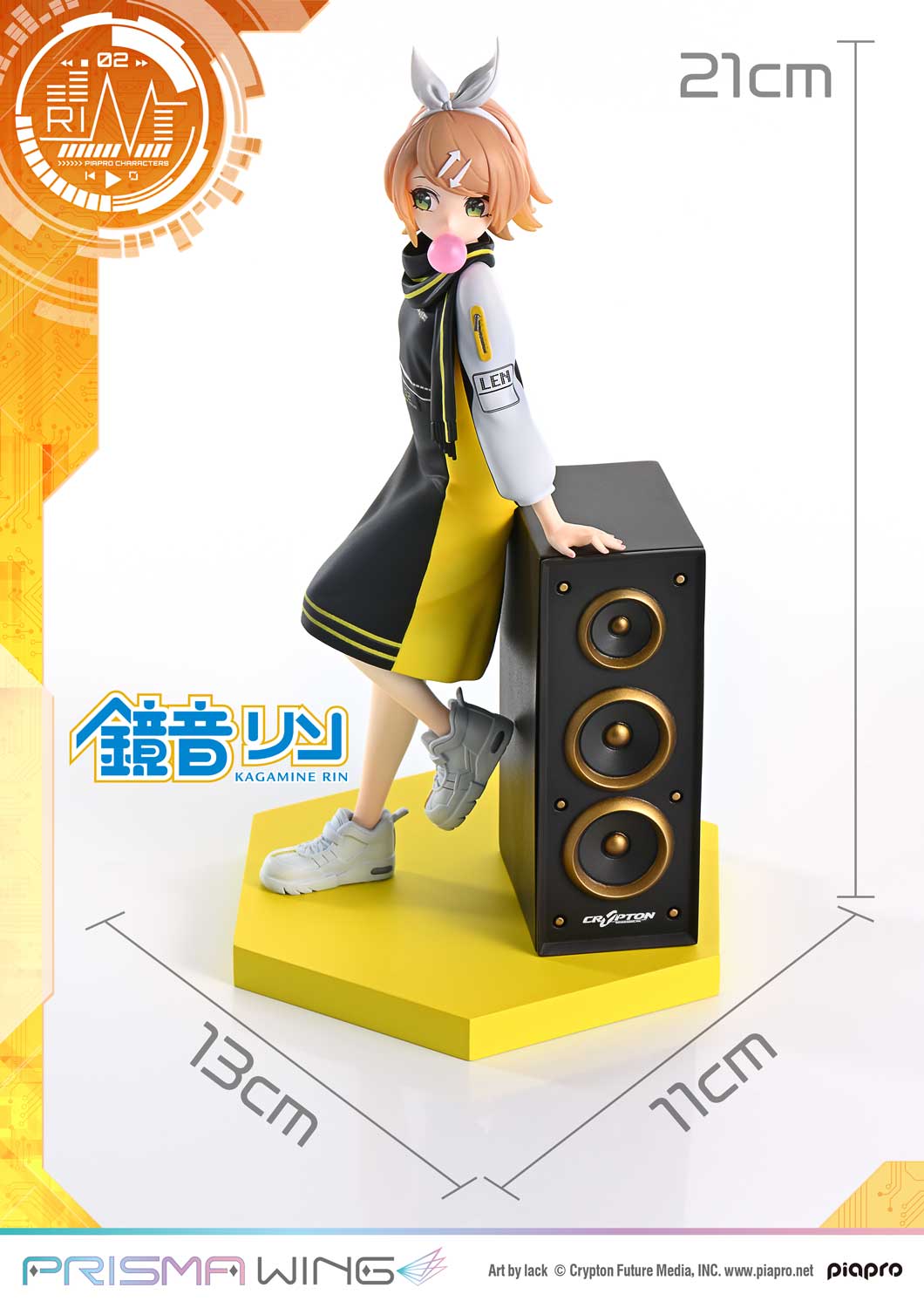 PRISMA WING Piapro Characters Kagamine Rin "Art by lack" 1/7 Scale Pre-Painted Figure