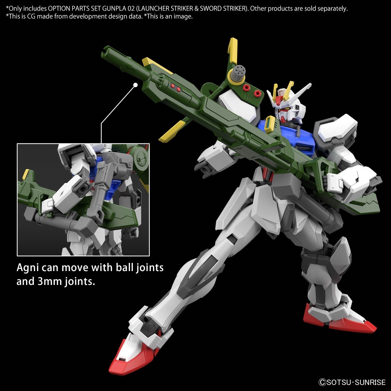 OPTION PARTS SET GUNPLA 02 (LAUNCHER STRIKER & SWORD STRIKER) | 4573102666932