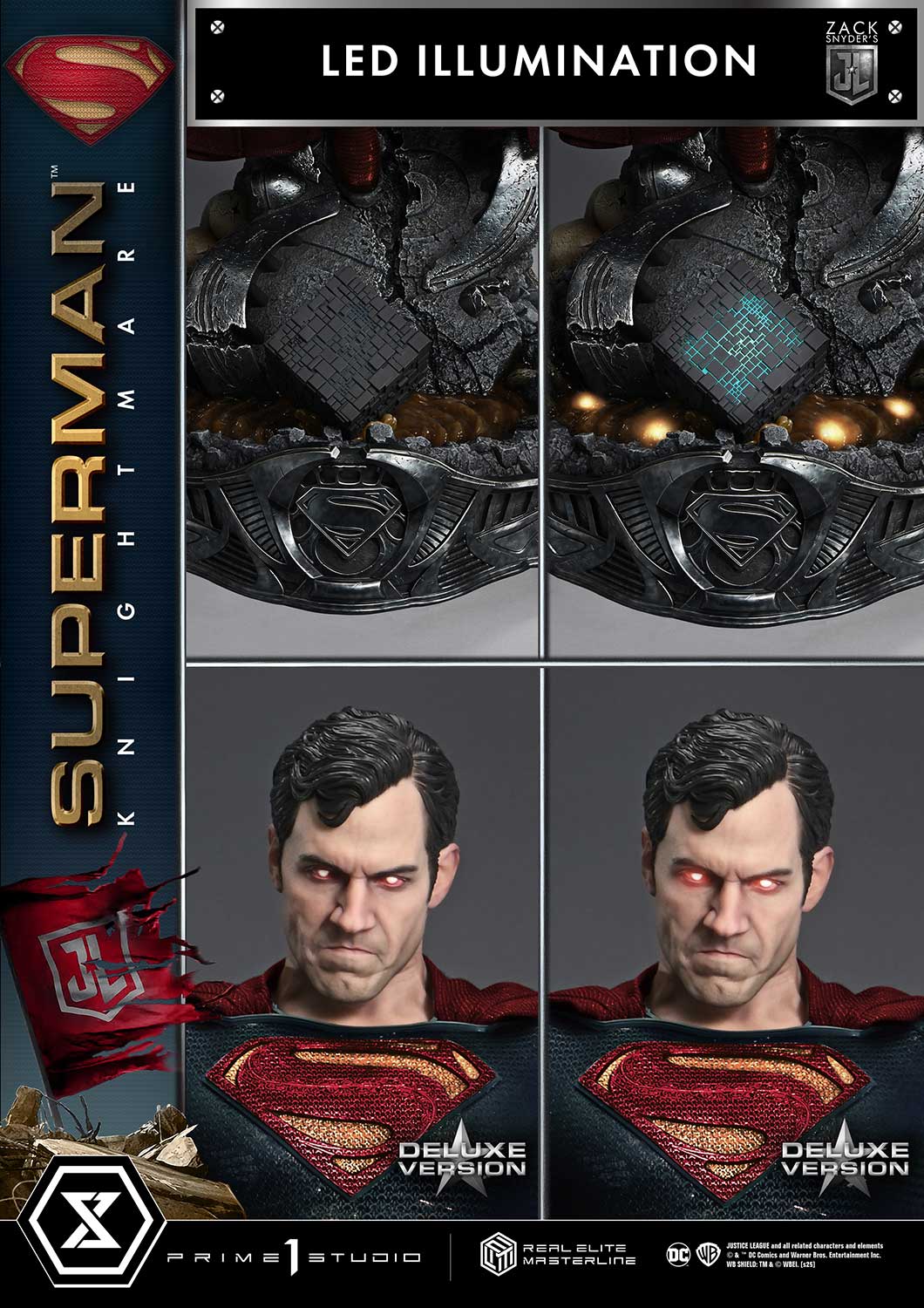 Real Elite Masterline Justice League (Film) Superman Knightmare Color Edition DX Bonus Version