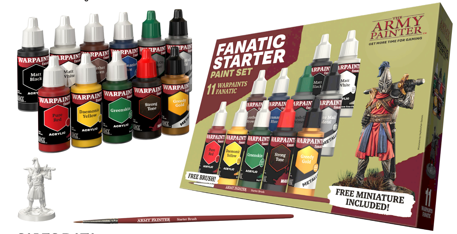 Army Painter Warpaints Fanatic Starter Set | 5713799806603