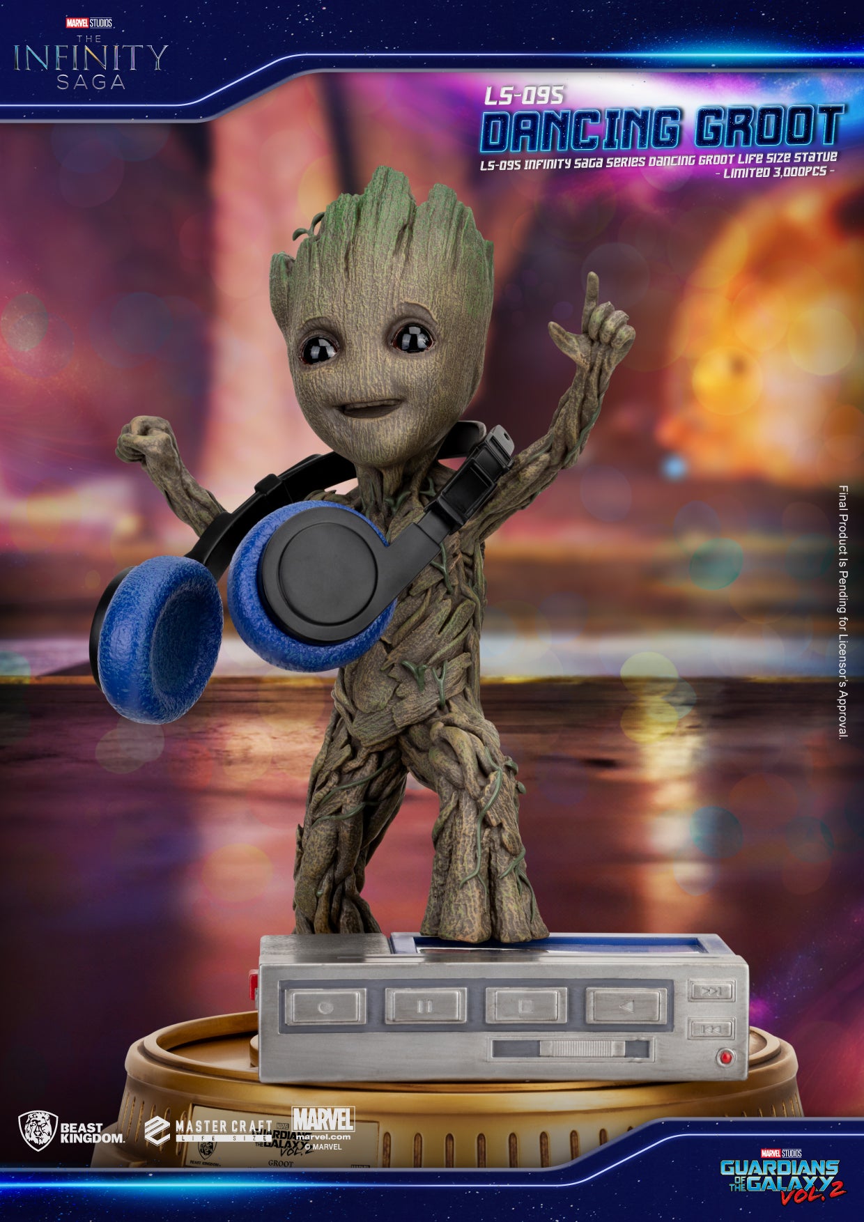 INFINITY SAGA SER LS-095 DANCING GROOT LIFE SIZE STATUE | 4711385242737