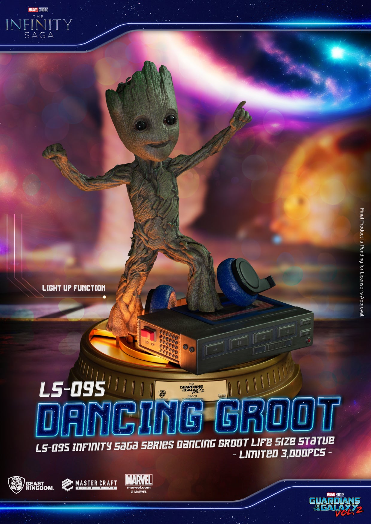 INFINITY SAGA SER LS-095 DANCING GROOT LIFE SIZE STATUE | 4711385242737