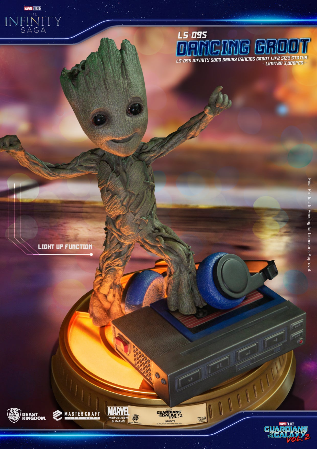 INFINITY SAGA SER LS-095 DANCING GROOT LIFE SIZE STATUE | 4711385242737