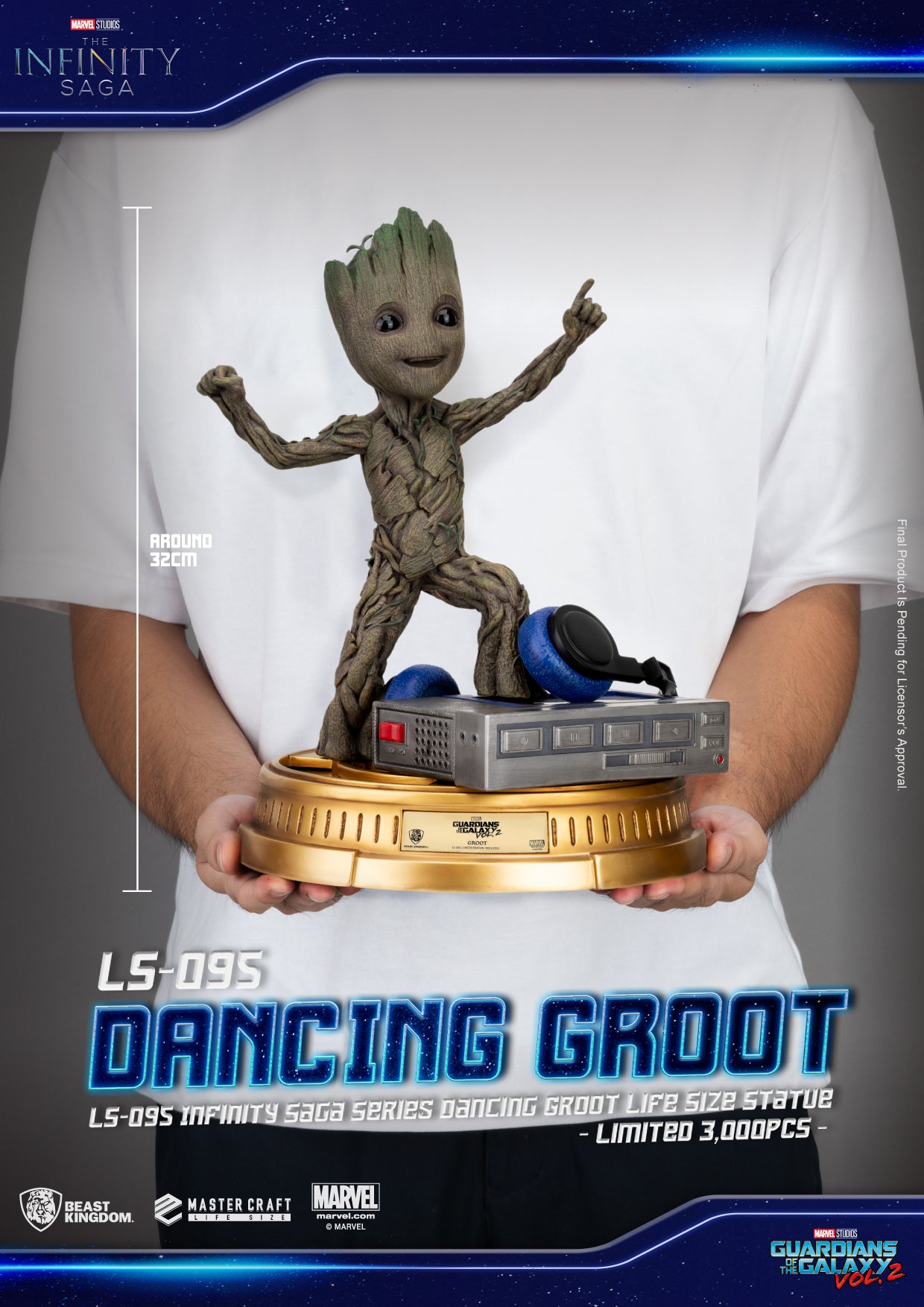 INFINITY SAGA SER LS-095 DANCING GROOT LIFE SIZE STATUE | 4711385242737
