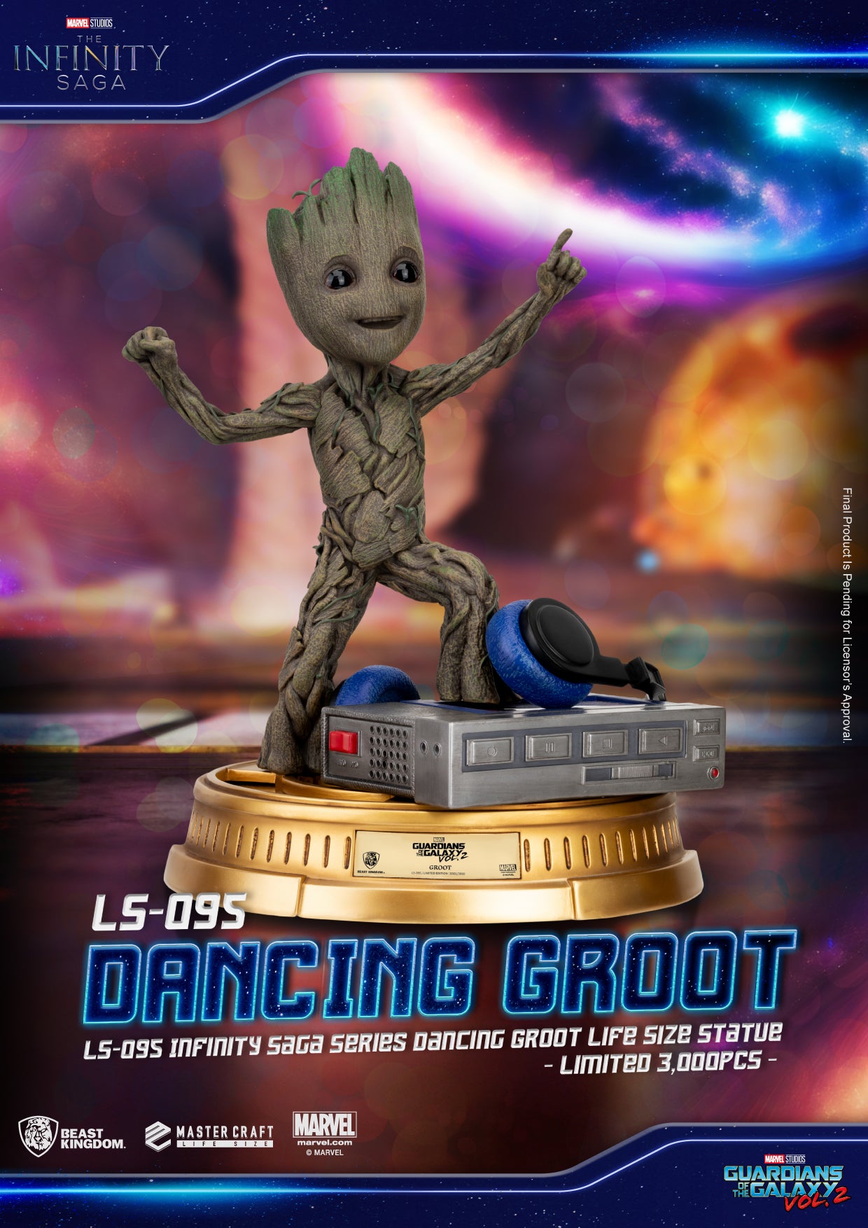 INFINITY SAGA SER LS-095 DANCING GROOT LIFE SIZE STATUE | 4711385242737