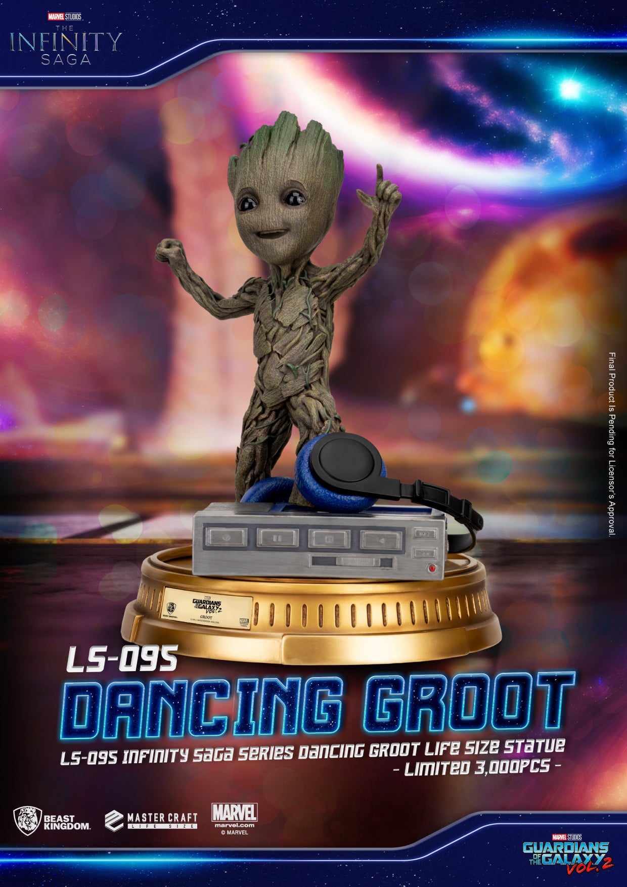 INFINITY SAGA SER LS-095 DANCING GROOT LIFE SIZE STATUE | 4711385242737