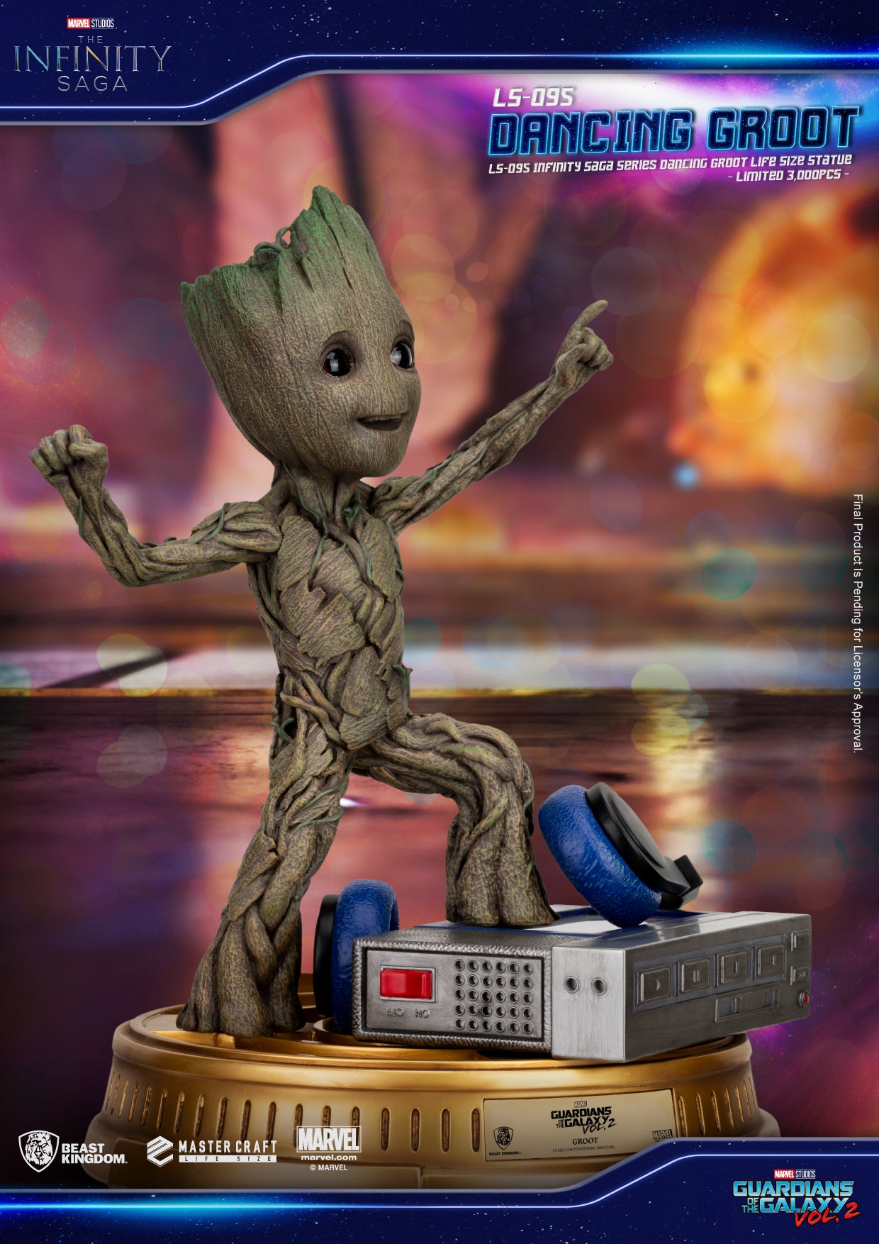 INFINITY SAGA SER LS-095 DANCING GROOT LIFE SIZE STATUE | 4711385242737