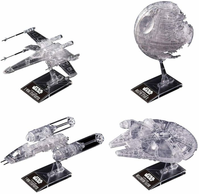 1/144 & 1/350 & 1/2700000 STAR WARS: RETURN OF THE JEDI CLEAR VEHICLE SET | 4573102582126