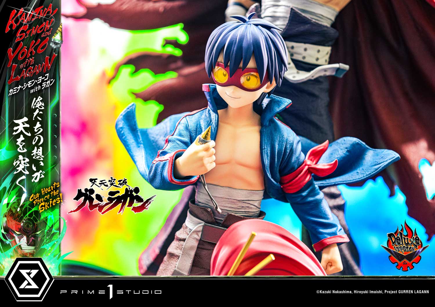 Ultimate Premium Masterline Tengen Toppa Gurren Lagann Kamina, Simon & Yoko with Lagann "Our Hearts Pierce the Skies!" Deluxe Version