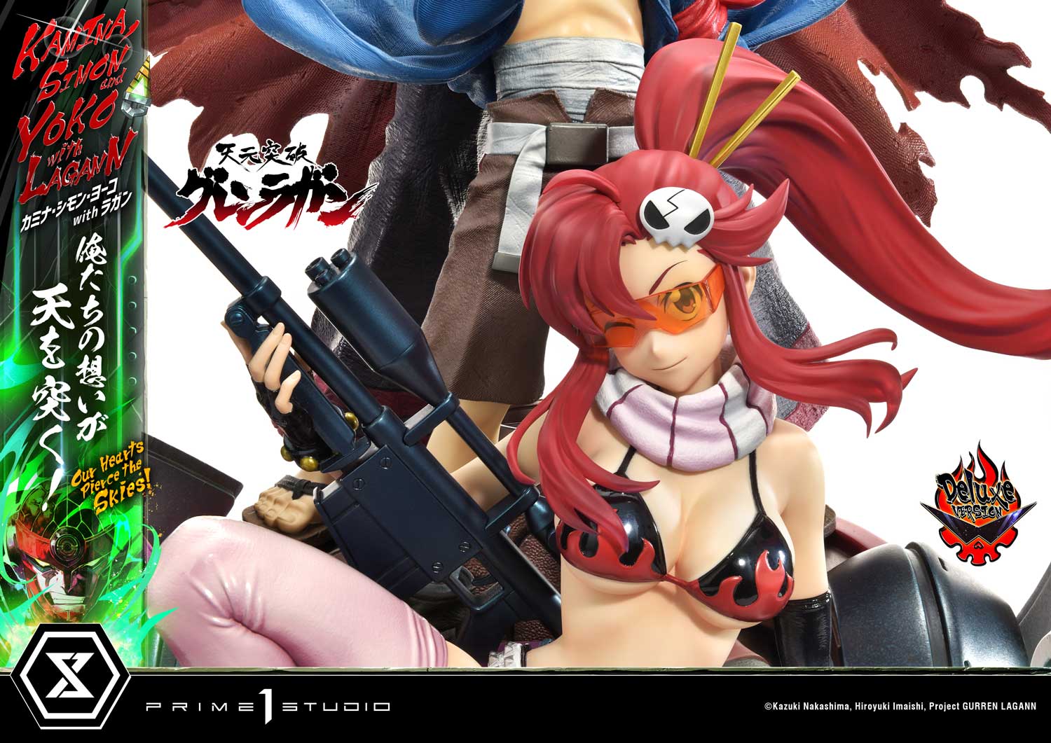 Ultimate Premium Masterline Tengen Toppa Gurren Lagann Kamina, Simon & Yoko with Lagann "Our Hearts Pierce the Skies!" Deluxe Version