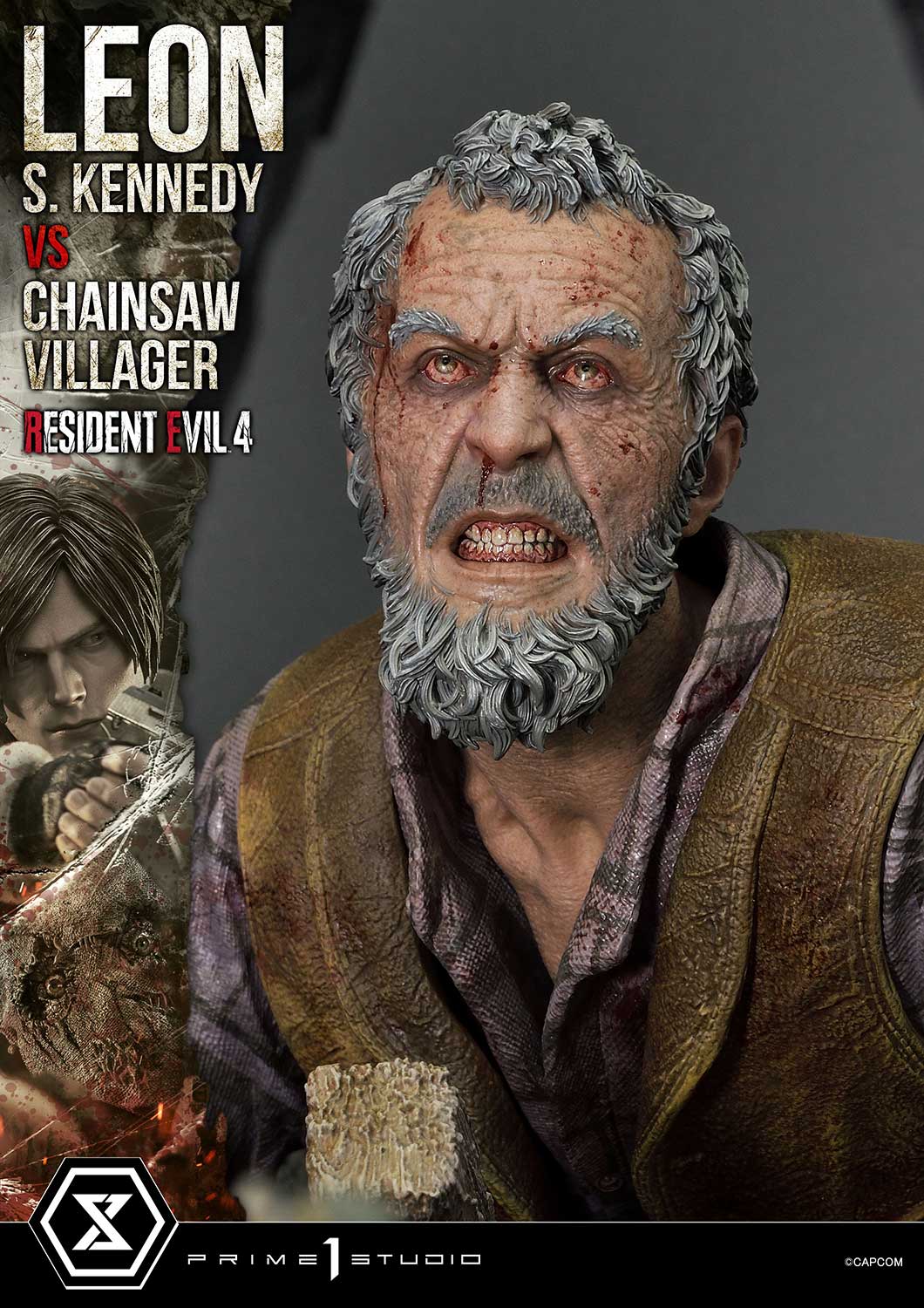 Ultimate Premium Masterline Resident Evil 4 Leon S. Kennedy versus Chainsaw Villager Bonus Version