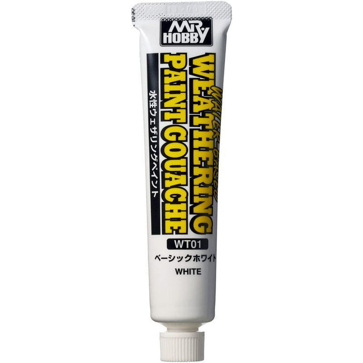 Mr Hobby WATER BASED WEATHERING PAINT GOUACHE WHITE | 4973028506624