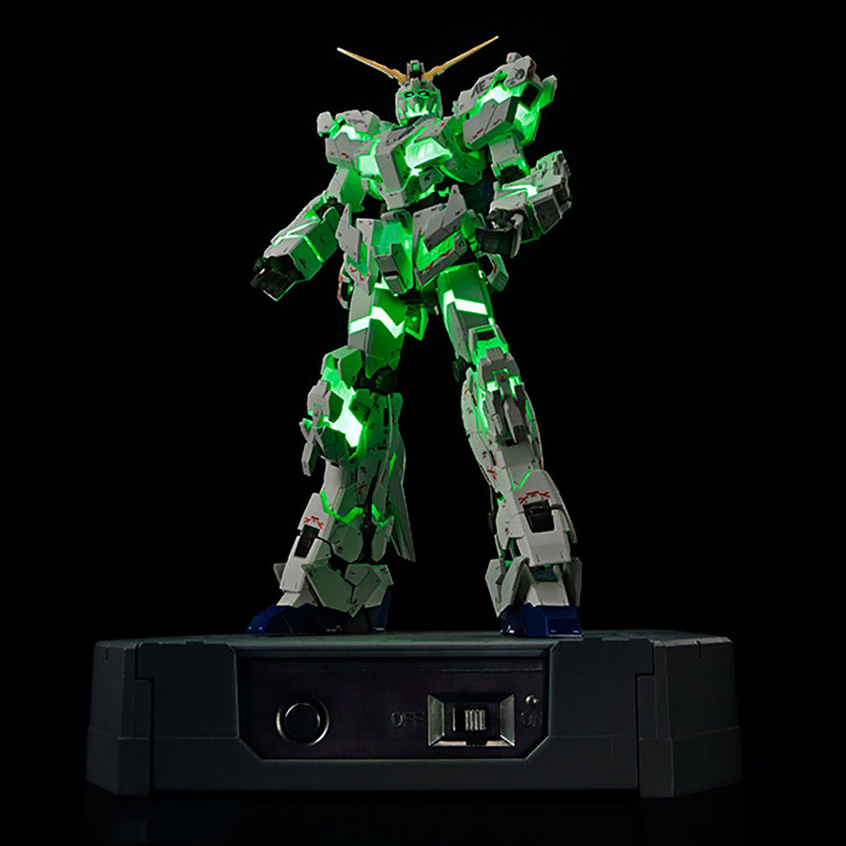 P-Bandai RG 1/144 The Gundam Base Limited RX-0 Unicorn Gundam (Destroy Mode) Ver.TWC (Lighting Model)
