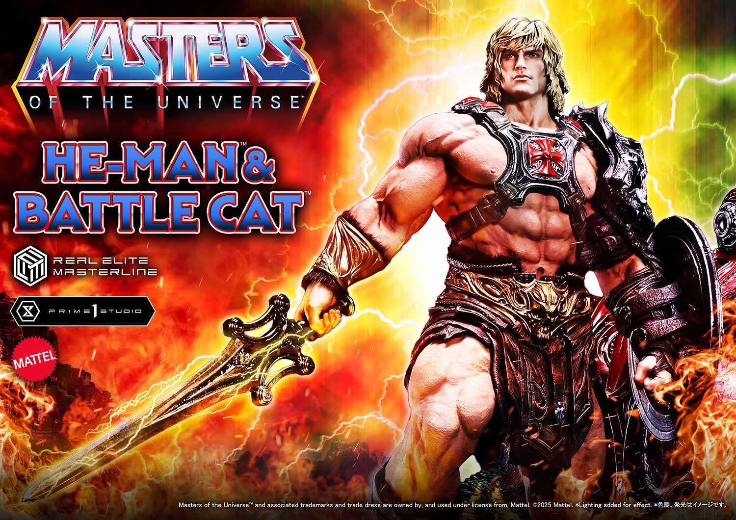 Real Elite Masterline Masters of the Universe He-Man & Battle Cat