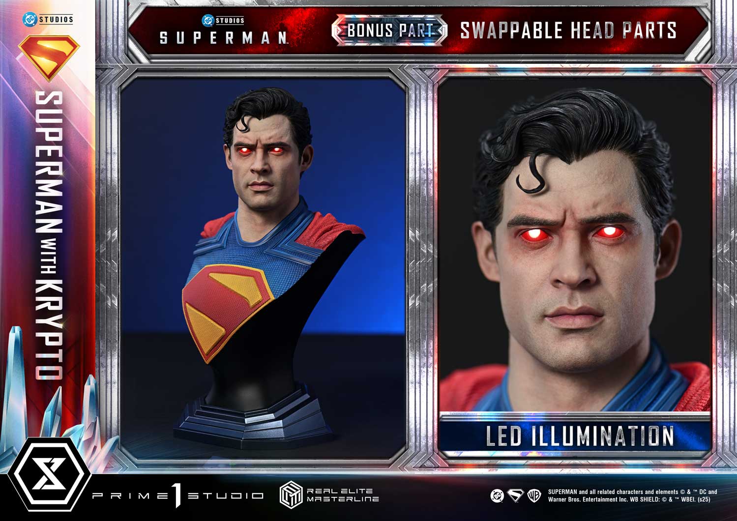 Real Elite Masterline Superman (2025 Film) Superman with Krypto