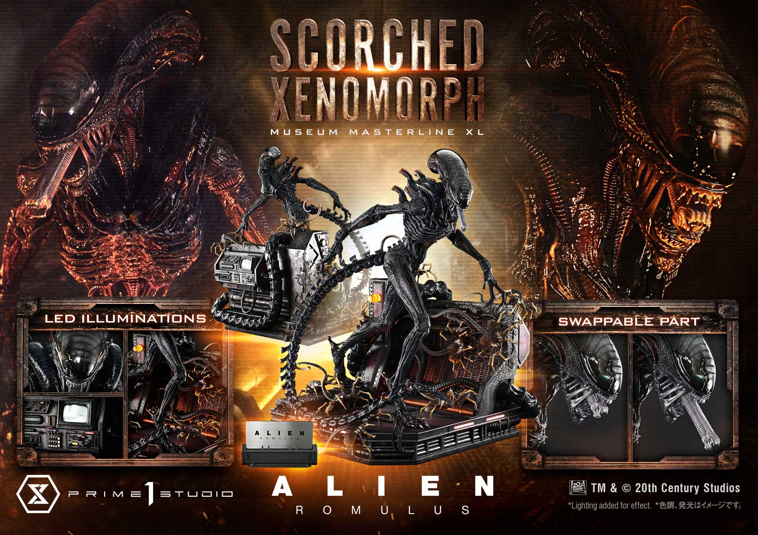 Museum Masterline XL Alien: Romulus Scorched Xenomorph