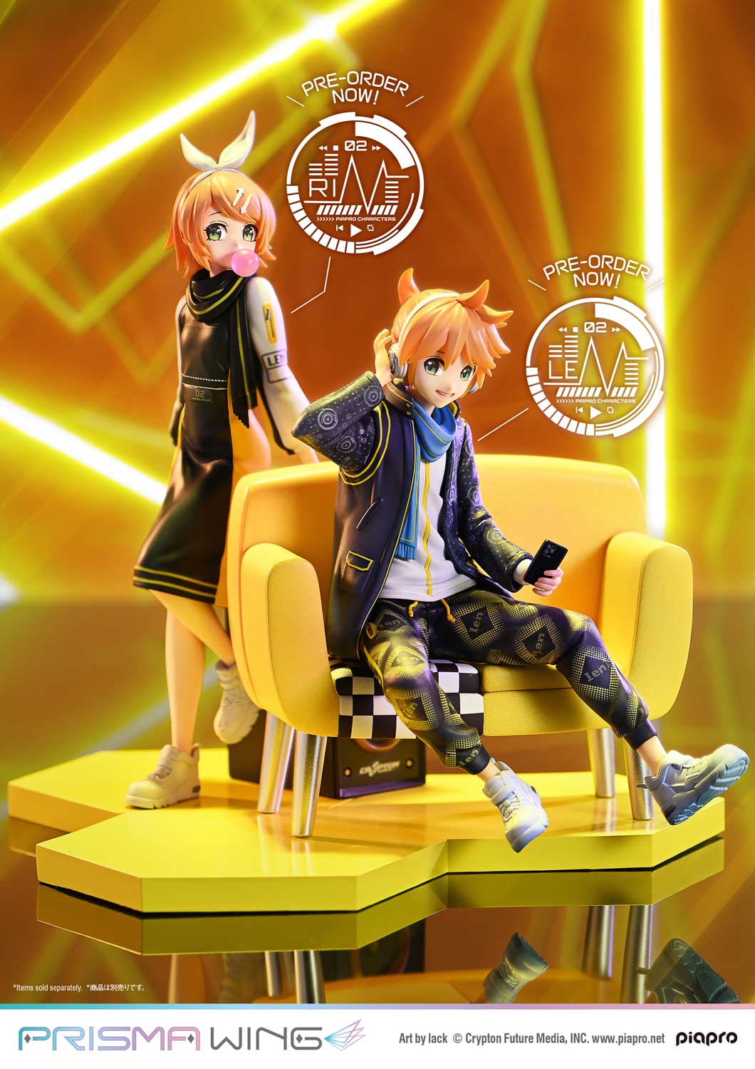 PRISMA WING Piapro Characters Kagamine Len 1/7 Scale Pre-Painted Figure