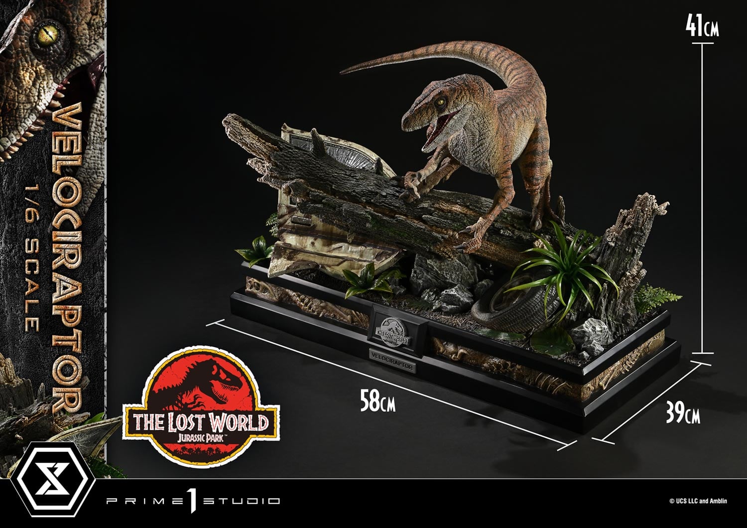 Legacy Museum Collection The Lost World: Jurassic Park (Film) Velociraptor Bonus Version 1/6 Scale