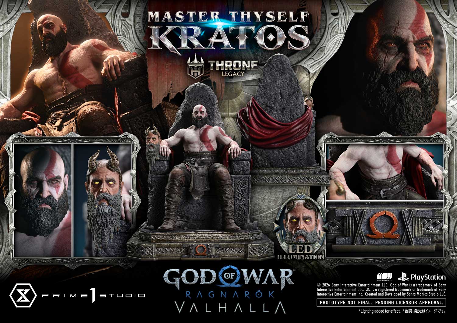 Throne Legacy God of War: Ragnarok Master Thyself Kratos Bonus Version