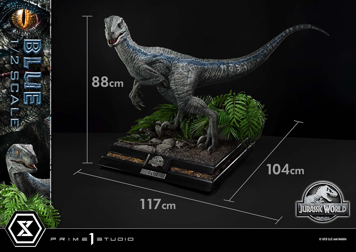 (PRE-ORDER) Legacy Museum Collection Jurassic World: Fallen Kingdom (Film) Blue 1/2 Scale