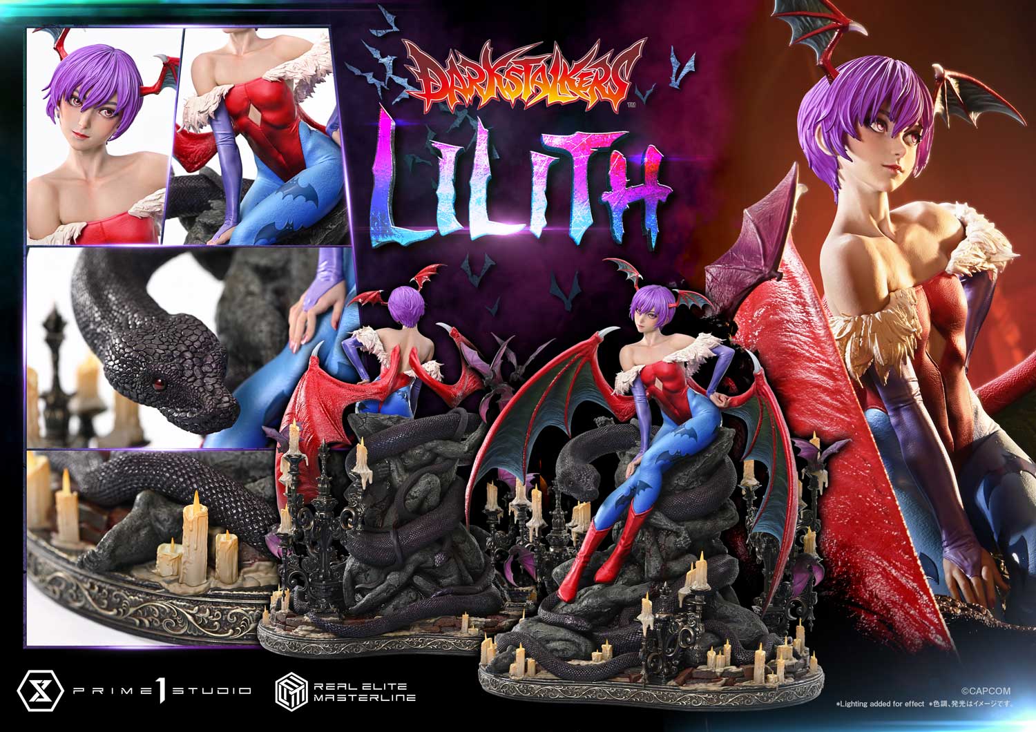 Real Elite Masterline Darkstalkers Lilith Bonus Version