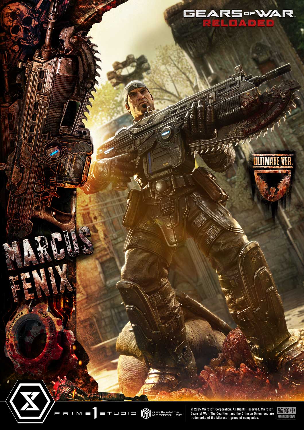 Real Elite Masterline Gears of War: Reloaded Marcus Fenix Ultimate Bonus Version