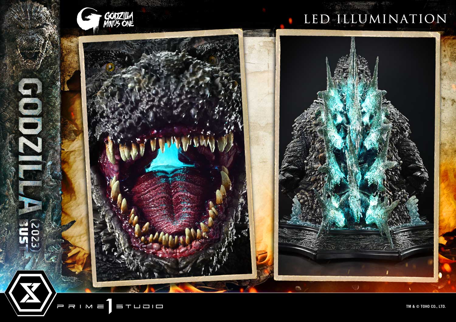 Life Size Bust GODZILLA MINUS ONE (Film) Godzilla (2023)